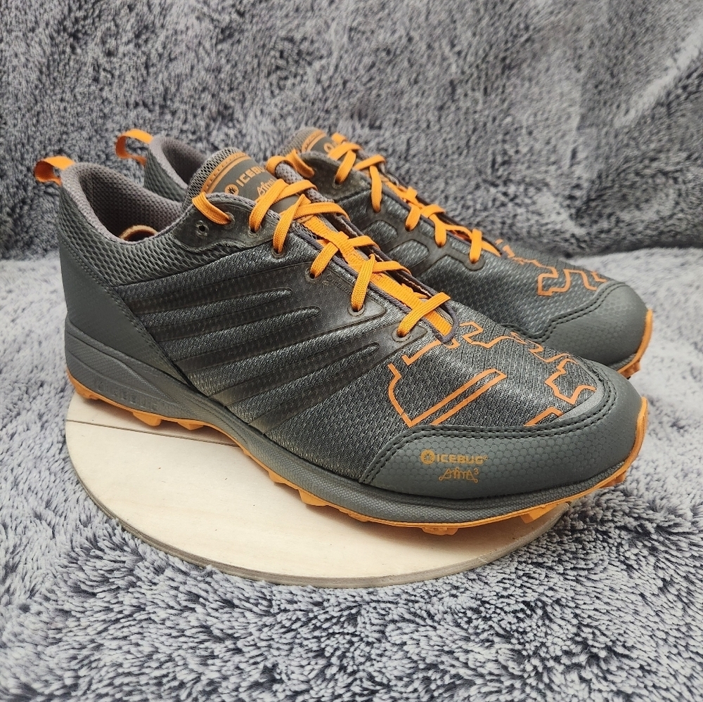 Icebug Anima3 RB9X Grey Orange Running Shoe Men's Size 12